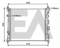 EACLIMA 31R18153 - Radiador, refrigeración del motor