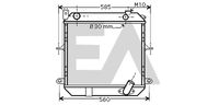 EACLIMA 31R18092 - Radiador, refrigeración del motor