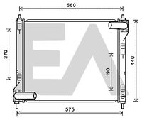 EACLIMA 31R18135 - Radiador, refrigeración del motor