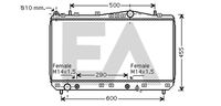 EACLIMA 31R20045 - Radiador, refrigeración del motor