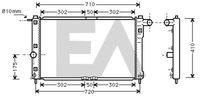 EACLIMA 31R20039 - Radiador, refrigeración del motor