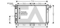 EACLIMA 31R20002 - Radiador, refrigeración del motor