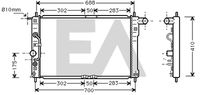 EACLIMA 31R20041 - Radiador, refrigeración del motor