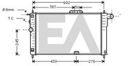 EACLIMA 31R20033 - Radiador, refrigeración del motor