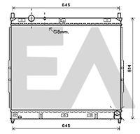 EACLIMA 31R20025 - Radiador, refrigeración del motor