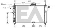 EACLIMA 31R20001 - Radiador, refrigeración del motor