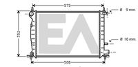 EACLIMA 31R22061 - Radiador, refrigeración del motor