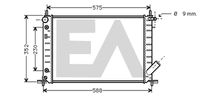 EACLIMA 31R22061 - Radiador, refrigeración del motor