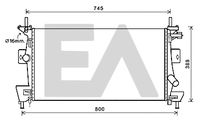 EACLIMA 31R22093 - Radiador, refrigeración del motor