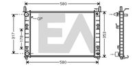 EACLIMA 31R22117 - Radiador, refrigeración del motor