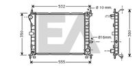 EACLIMA 31R22073 - Radiador, refrigeración del motor