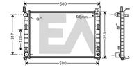 EACLIMA 31R22119 - Radiador, refrigeración del motor