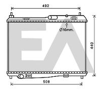 EACLIMA 31R22100 - Radiador, refrigeración del motor