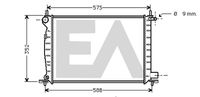 EACLIMA 31R22114 - Radiador, refrigeración del motor