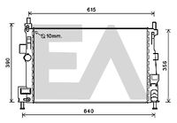 EACLIMA 31R22097 - Radiador, refrigeración del motor