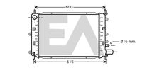 EACLIMA 31R22047 - Diámetro de salida 1 [mm]: 35<br>Calidad: Premium<br>Diámetro de entrada 1 [mm]: 35<br>Tipo radiador: Aletas refrigeración unidas mecánicamente<br>Restricción de fabricante: VISTEON<br>Profundidad de red [mm]: 32<br>Longitud de red [mm]: 525<br>Ancho de red [mm]: 359<br>Material: Aluminio<br>Material: Plástico<br>