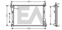 EACLIMA 31R22118 - Radiador, refrigeración del motor