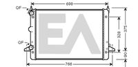 EACLIMA 31R22127 - Radiador, refrigeración del motor