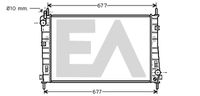 EACLIMA 31R22120 - Radiador, refrigeración del motor