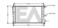 EACLIMA 31R22112 - Radiador, refrigeración del motor