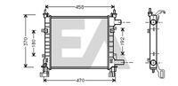 EACLIMA 31R22115 - Radiador, refrigeración del motor