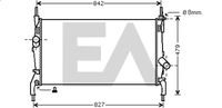 EACLIMA 31R22129 - Diámetro de salida 1 [mm]: 33<br>Calidad: Premium<br>Diámetro de entrada 1 [mm]: 33<br>Tipo radiador: Aletas refrigeración soldadas<br>Restricción de fabricante: VISTEON<br>Profundidad de red [mm]: 26<br>Longitud de red [mm]: 669<br>Ancho de red [mm]: 363<br>Material: Aluminio<br>Material: Plástico<br>