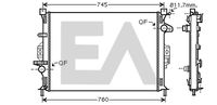 EACLIMA 31R22132 - Radiador, refrigeración del motor