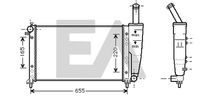 EACLIMA 31R25097 - Radiador, refrigeración del motor