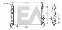 EACLIMA 31R22124 - Clase de caja de cambios: para caja de cambios manual<br>Equipamiento de vehículo: para vehículos con/sin climatización<br>Material: Aluminio<br>Material: Plástico<br>Longitud de red [mm]: 672<br>Ancho de red [mm]: 380<br>Profundidad de red [mm]: 26<br>