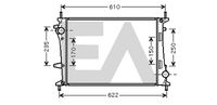 EACLIMA 31R25057 - Radiador, refrigeración del motor