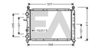 EACLIMA 31R25076 - Radiador, refrigeración del motor