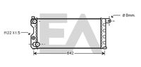 EACLIMA 31R25075 - Radiador, refrigeración del motor