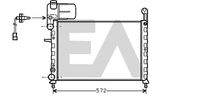 EACLIMA 31R25021 - Radiador, refrigeración del motor