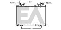 EACLIMA 31R25034 - Diámetro de salida 1 [mm]: 35<br>Calidad: Premium<br>Diámetro de entrada 1 [mm]: 35<br>Tipo radiador: Aletas refrigeración unidas mecánicamente<br>Profundidad de red [mm]: 34<br>Longitud de red [mm]: 510<br>Ancho de red [mm]: 416<br>Material: Cobre<br>Material: Plástico<br>