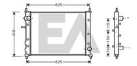 EACLIMA 31R25098 - Radiador, refrigeración del motor