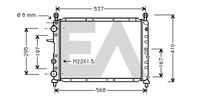 EACLIMA 31R25080 - Radiador, refrigeración del motor