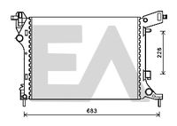 EACLIMA 31R25143 - Radiador, refrigeración del motor