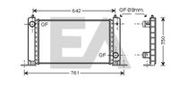 EACLIMA 31R25049 - Radiador, refrigeración del motor