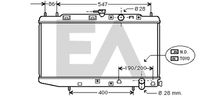 EACLIMA 31R26015 - Radiador, refrigeración del motor