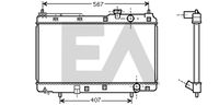 EACLIMA 31R26053 - Radiador, refrigeración del motor