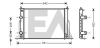 EACLIMA 31R25105 - Radiador, refrigeración del motor