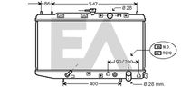 EACLIMA 31R26022 - Radiador, refrigeración del motor