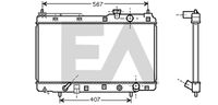 EACLIMA 31R26114 - Radiador, refrigeración del motor