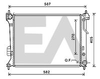 EACLIMA 31R28109 - Radiador, refrigeración del motor