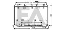 EACLIMA 31R28138 - Radiador, refrigeración del motor