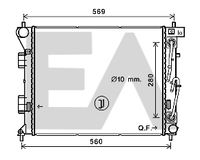 EACLIMA 31R28099 - Diámetro de salida 1 [mm]: 35<br>Calidad: Premium<br>Diámetro de entrada 1 [mm]: 35<br>Tipo radiador: Aletas refrigeración soldadas<br>Técnica conexión: Conexi�n r�pida<br>Restricción de fabricante: HVCC<br>Profundidad de red [mm]: 26<br>Longitud de red [mm]: 480<br>Ancho de red [mm]: 388<br>Material: Aluminio<br>Material: Plástico<br>