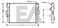 EACLIMA 31R30048 - Radiador, refrigeración del motor