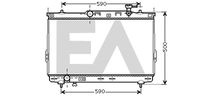 EACLIMA 31R28133 - Radiador, refrigeración del motor