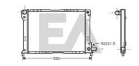 EACLIMA 31R40002 - Diámetro de salida 1 [mm]: 35<br>Calidad: Premium<br>Diámetro de entrada 1 [mm]: 35<br>Tipo radiador: Aletas refrigeración soldadas<br>Profundidad de red [mm]: 28<br>Longitud de red [mm]: 453<br>Ancho de red [mm]: 392<br>Material: Aluminio<br>Material: Plástico<br>