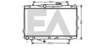 EACLIMA 31R36079 - Radiador, refrigeración del motor